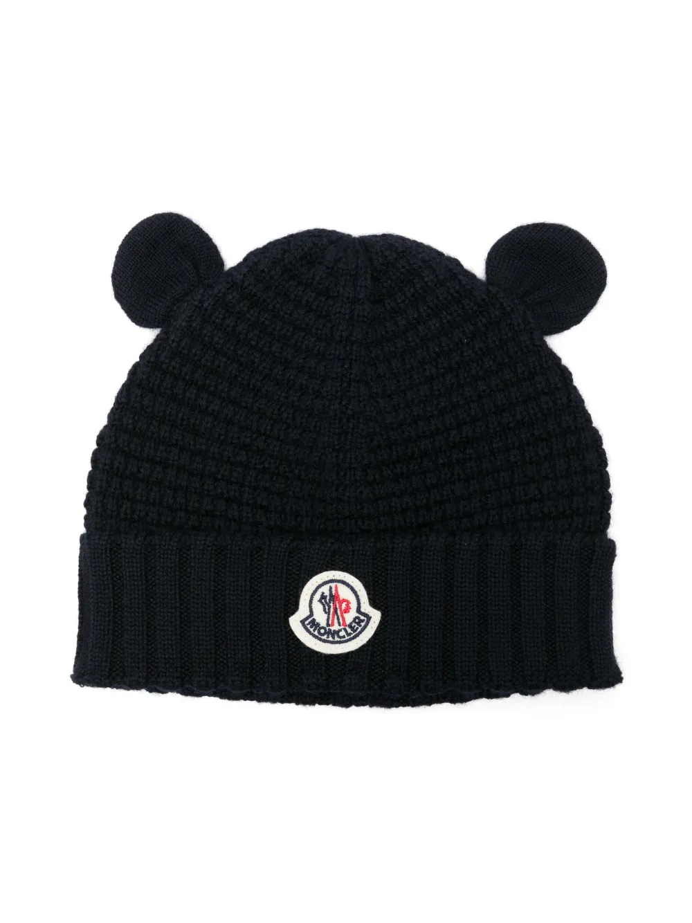 

Шапка бини из вирджинской шерсти Moncler Enfant, синий