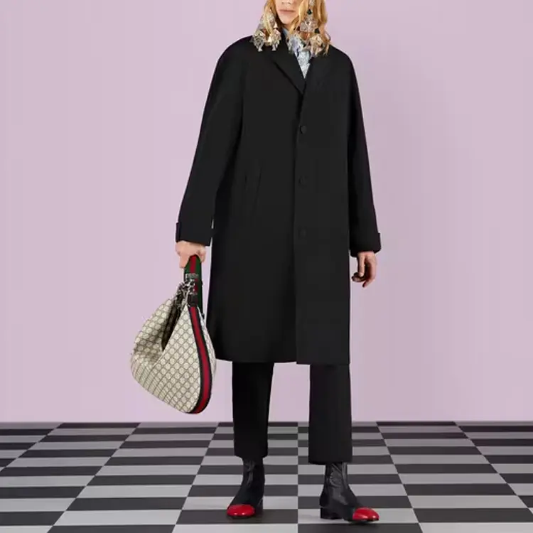 Брюки мужские Gucci Cropped Textured Chino, черный — фото 2