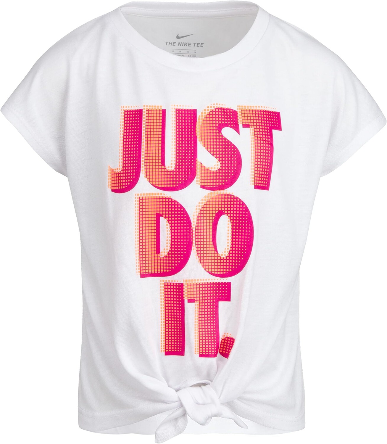 

Футболка Nike Front Tie Just Do It Graphic T-Shirt, белый