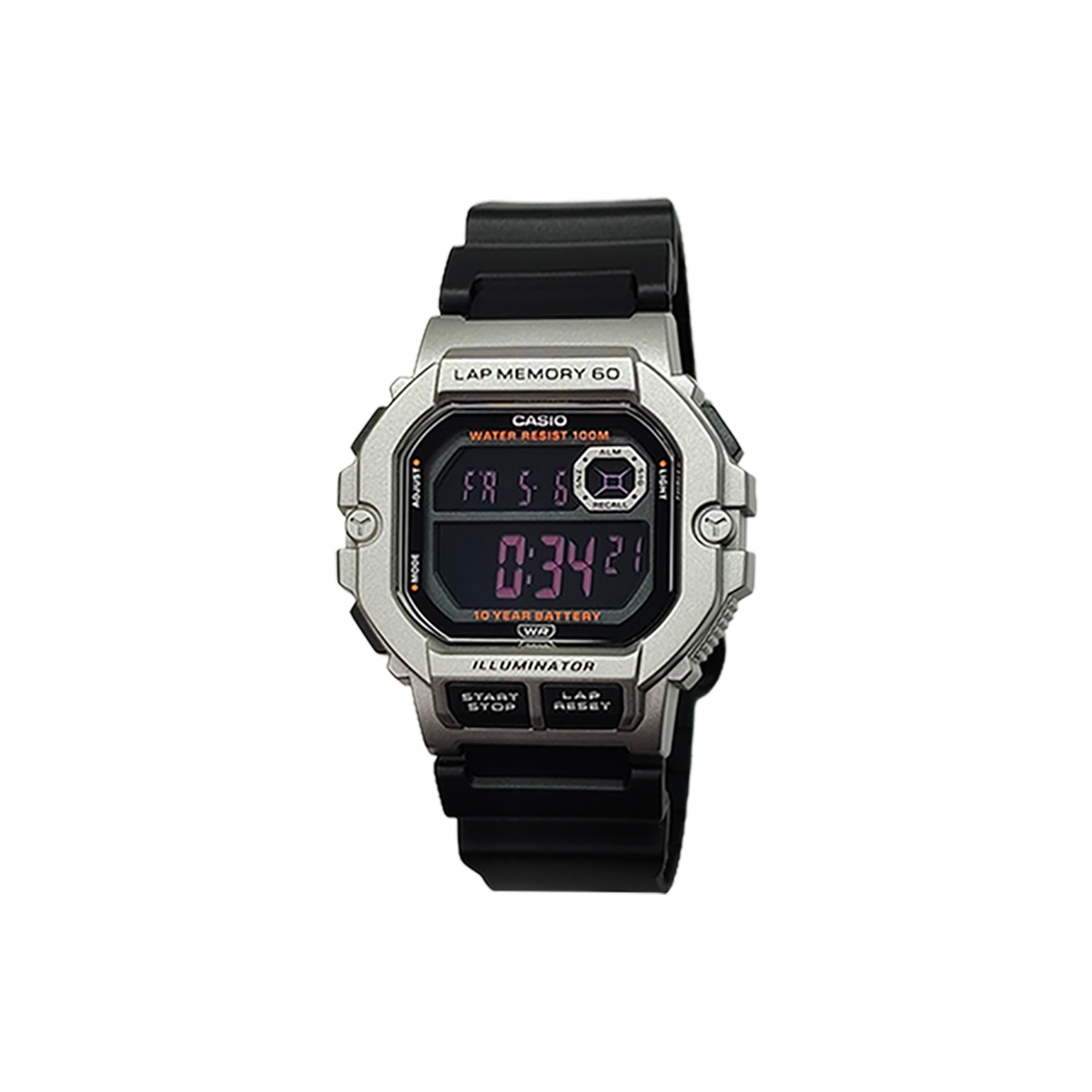 

CASIO Часы Retrofit Series Quartz Movement Resin Strap Watch Men's Watch Black Dial