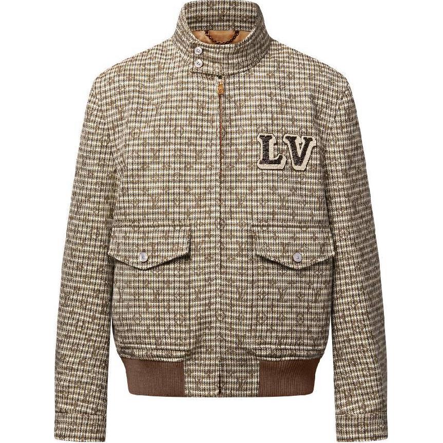 

LOUIS VUITTON Льняной блузон Харрингтон, Light Brown