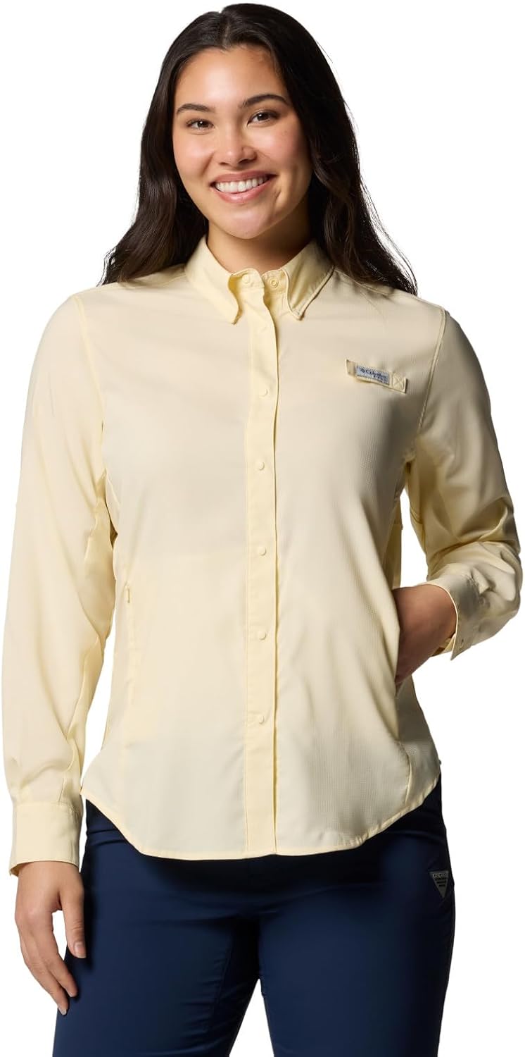 

Columbia Sportswear женская рубашка с длинным рукавом Tamiami II Plus-Size, Lemon Wash