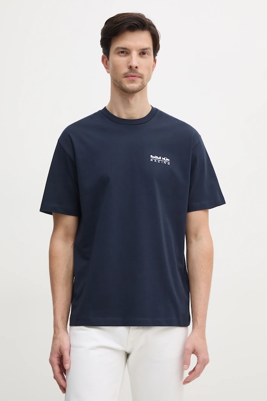 

Хлопковая футболка ABSTRACT RELIEF TEE Red Bull Racing X Pepe Jeans, темно-синий