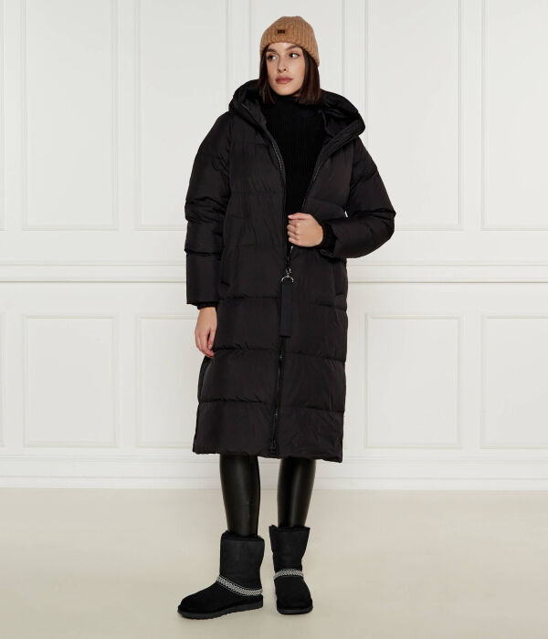 Ботинки кожаные UGG с добавлением шерсти, черный — фото 2