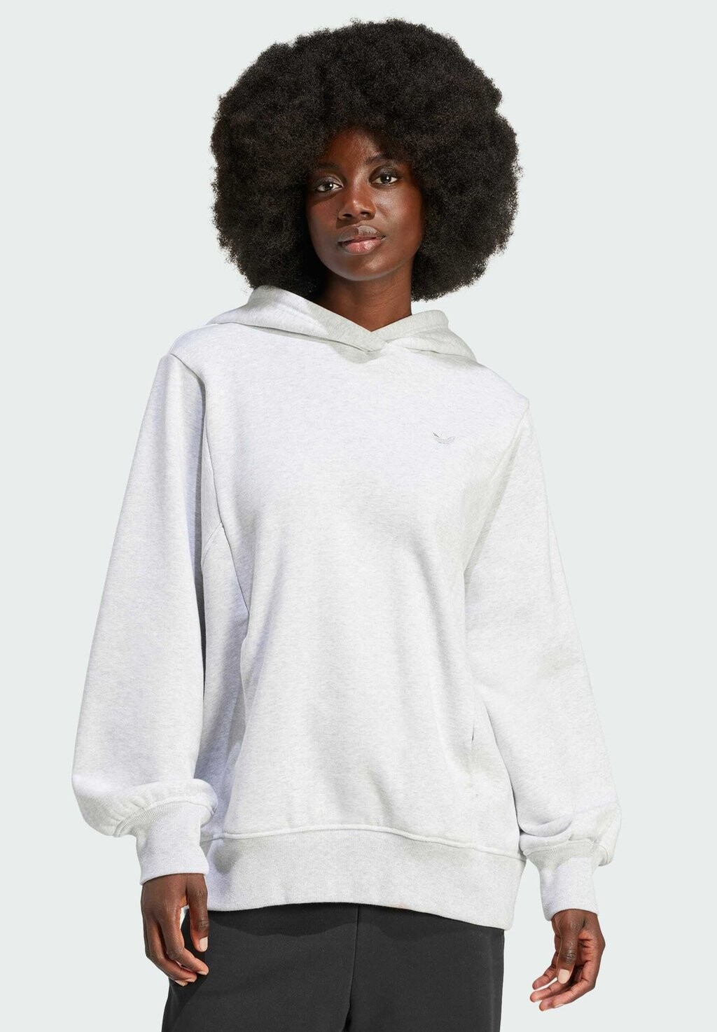 

Толстовка PREMIUM ESSENTIALS MADE TO BE REMADE adidas Originals, цвет light grey heather
