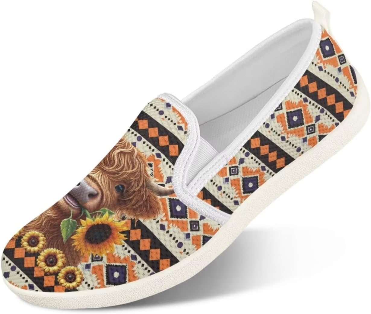 

Мужские туфли с животным принтом, слипоны, удобные лоферы, модные повседневные кроссовки, сетчатые плоские туфли, широкие, легкие, размеры 4-9 Twousenru, Africa Tribe Strips & Cow