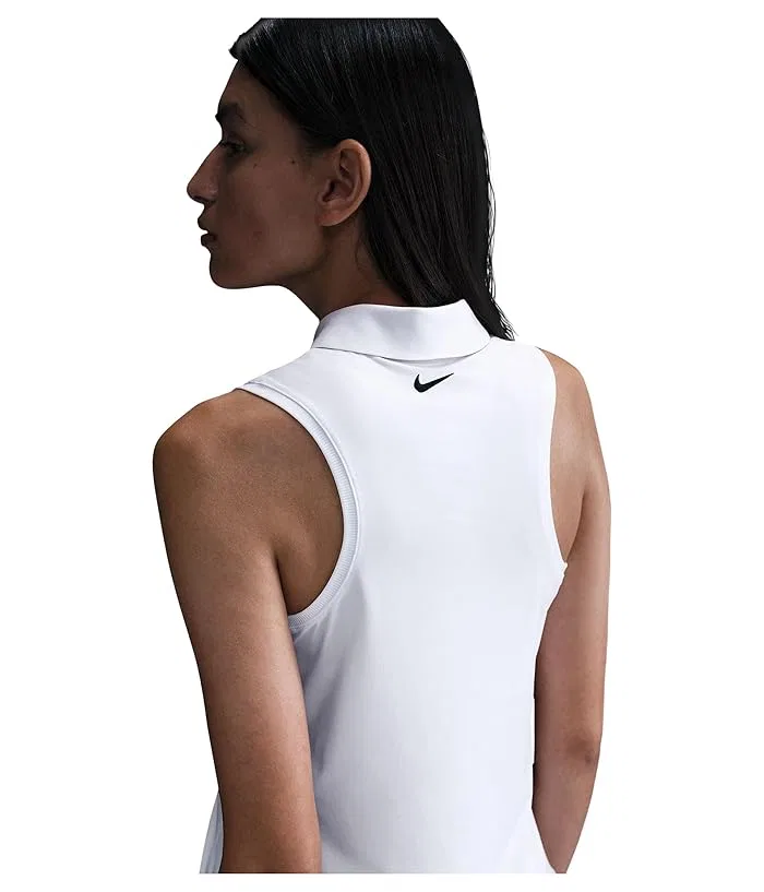 Пиклбол ракетка Nike Victory Dri-FIT Sleeveless Polo, White/Black — фото 4