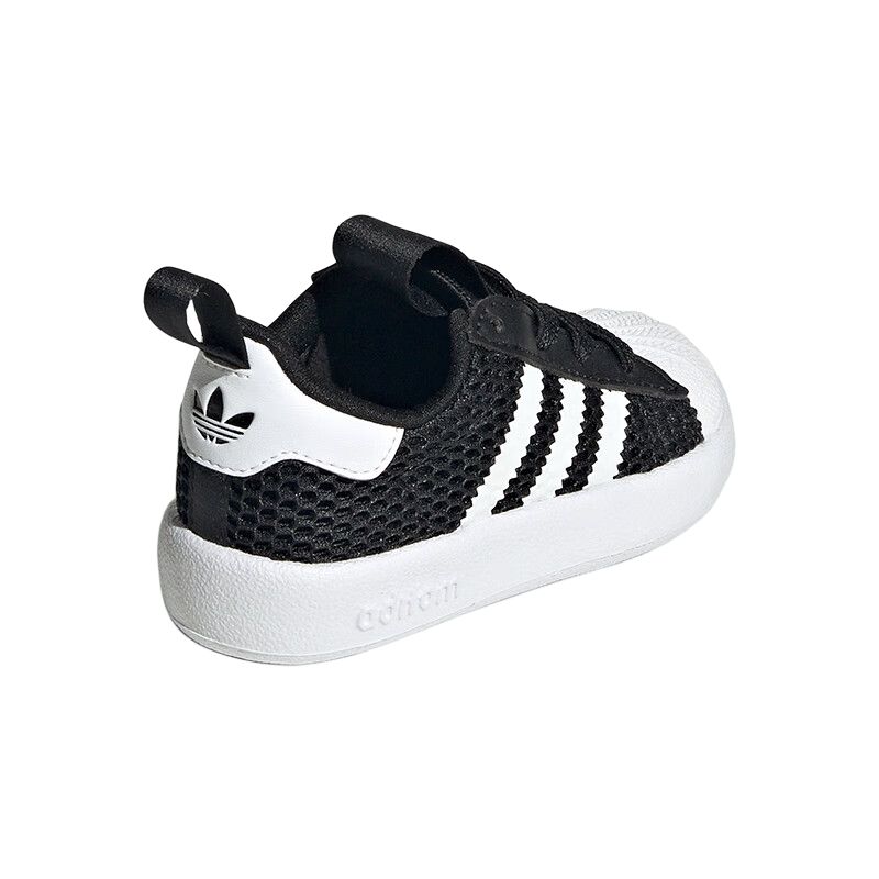 Adidas Originals Суперстар 360 низкие детские туфли черно-белые для малышей — фото 4