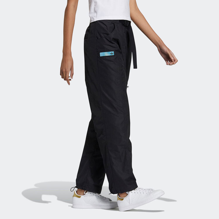 Clover Series Clothing Cargo Pants Women's Black Adidas Originals — фото 4