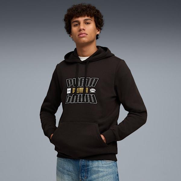 

Мужская флисовая толстовка с капюшоном Puma Essentials Logo Lab, черный