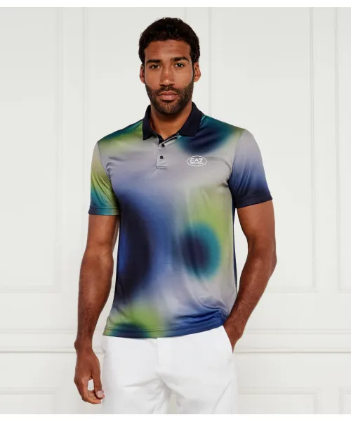 

Футболка поло Slim fit Ea7, мультиколор