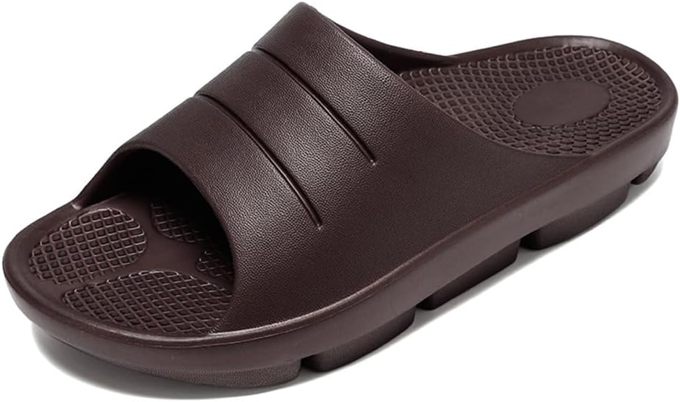 

Повседневные тапочки BYDZKJ, противоскользящая толстая подошва, легкие и износостойкие, подходят для летнего ношения дома, на улице, на пляже, коричневый