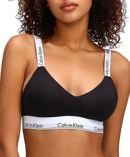 【Calvin Klein】Бюстгальтер с логотипом на плече QF7059 — фото 2