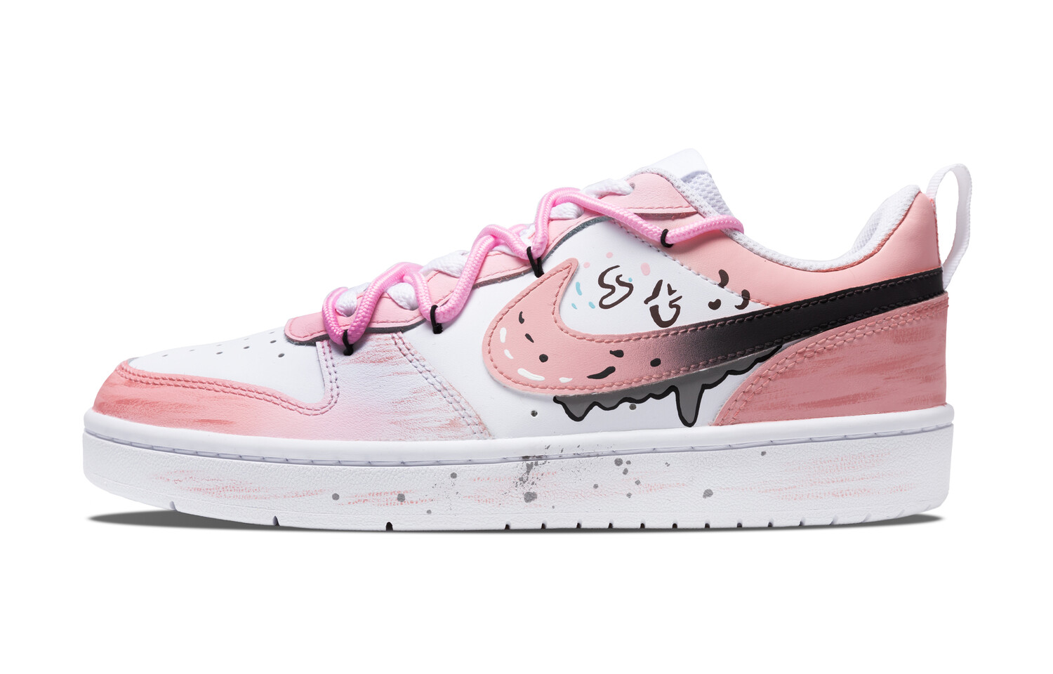 

Кроссовки Nike Court Borough 2 Skateboarding Shoes Women's Low-top Pink/white/black, розовый