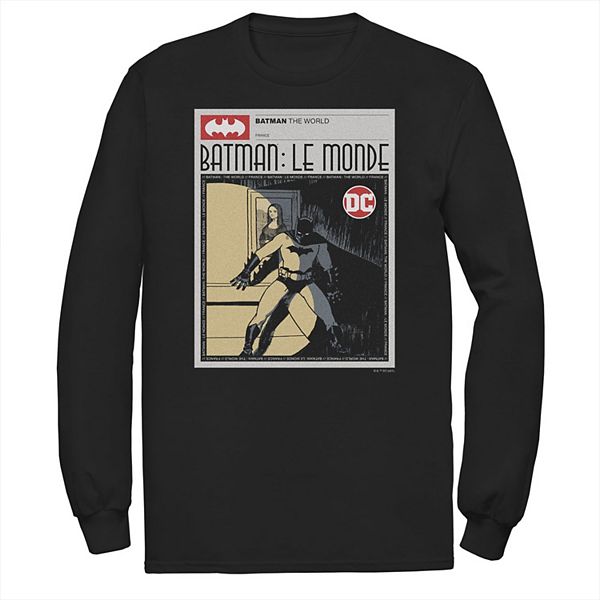 

Футболка Big & tall dc comics batman: le monde france news poster Licensed Character