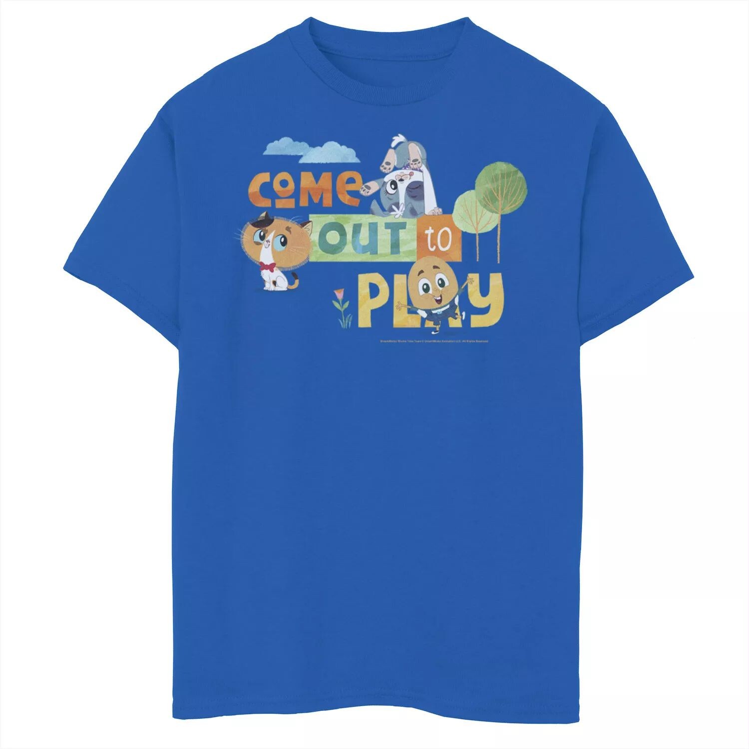 

Футболка Dreamworks Rhyme Time Town Come Out To Play Sketch для мальчиков 8–20 лет с графическим рисунком DreamWorks