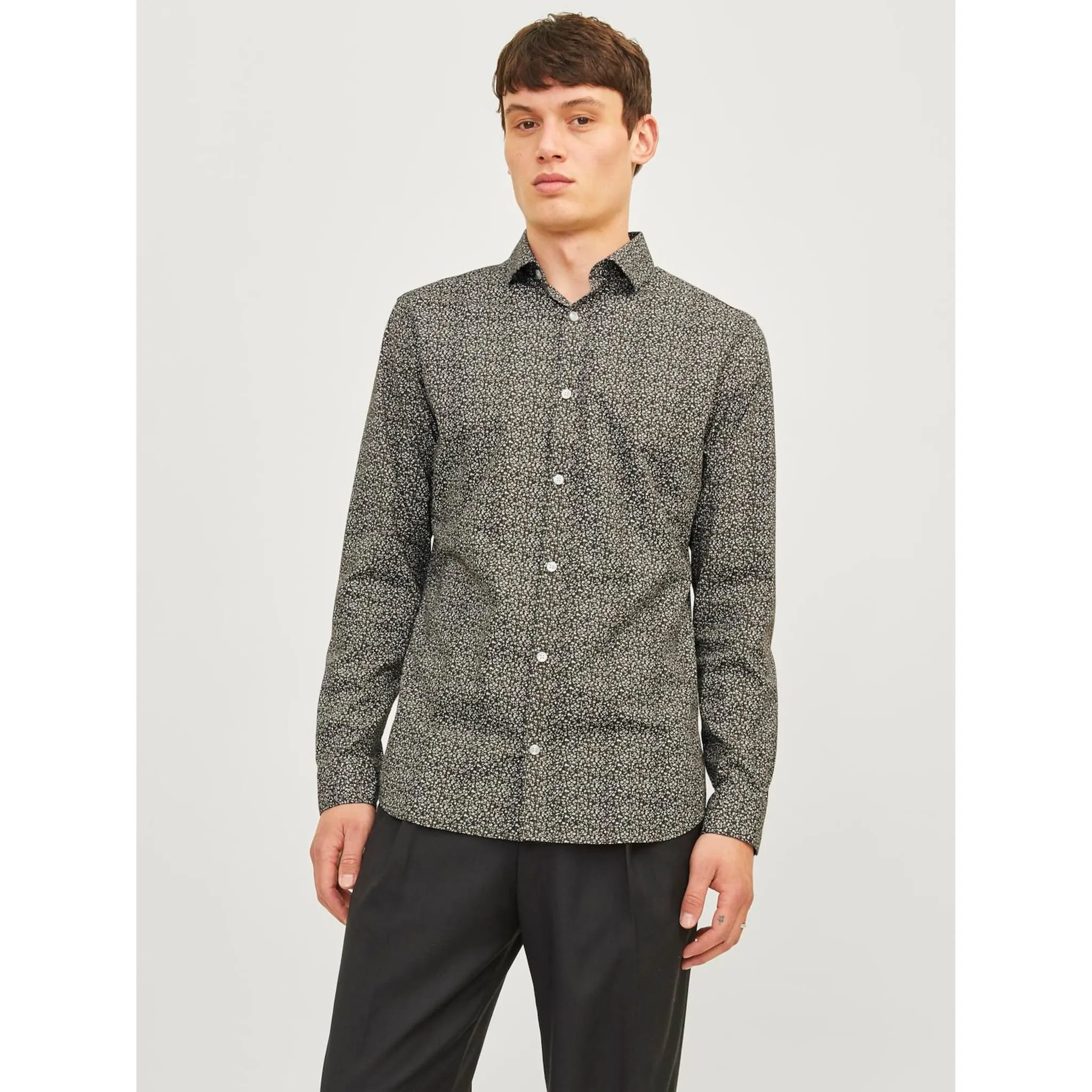 

Рубашка с длинными рукавами Jack & Jones "JPRBLABLACKPOOL STRETCH LS SHIRT SN", цвет Peat Fit:Slim Fit