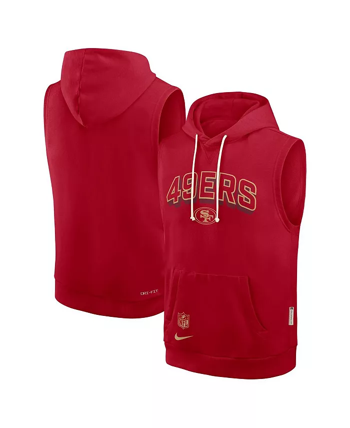 

Мужская безрукавка-худи Scarlet San Francisco 49ers Sideline Performance Nike