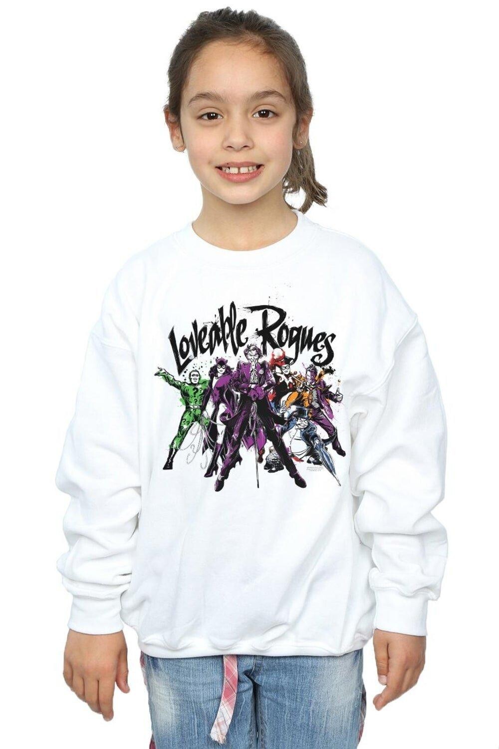 

Толстовка Batman Loveable Rogues DC Comics, белый