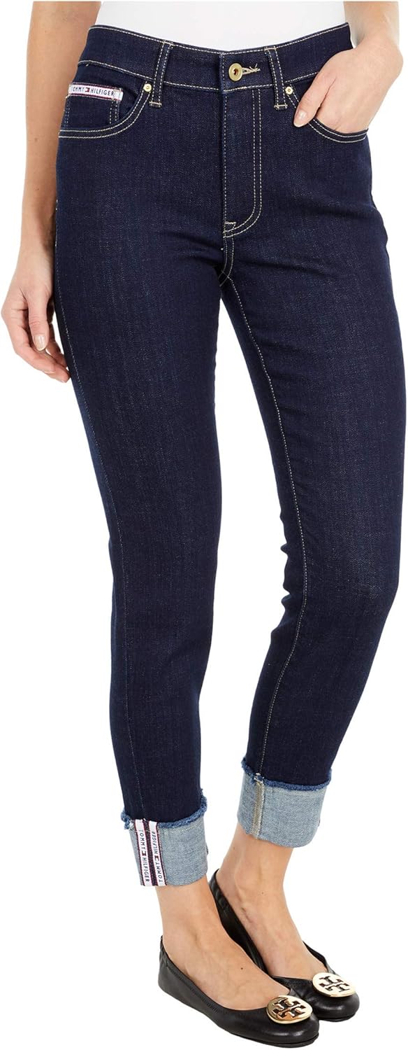 

Женские однотонные джинсы скинни Tommy Hilfiger, Indigo Wash Denim