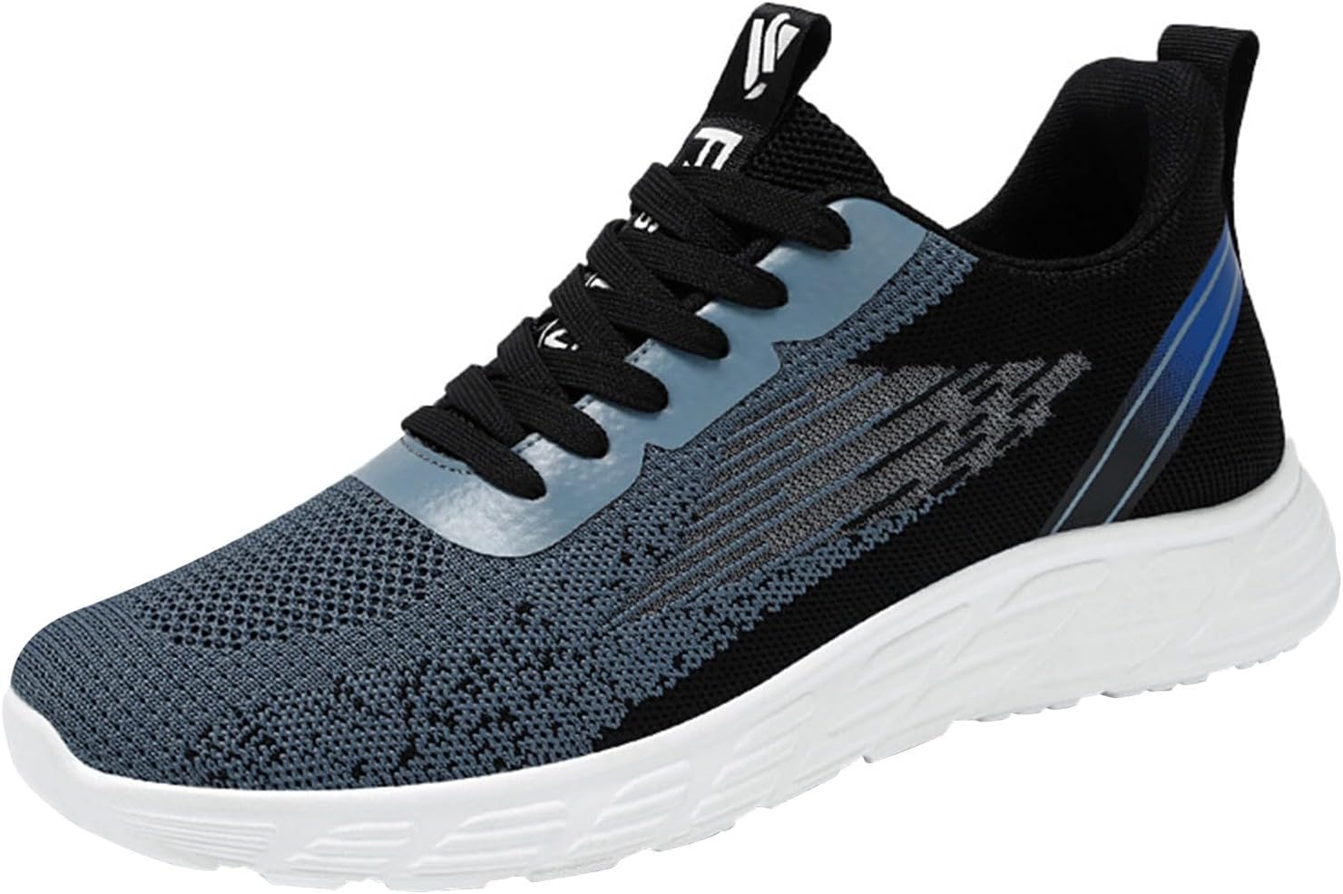 

Модные мужские спортивные кроссовки на весну и лето с плоской подошвой, легкие, из сетчатого дышащего материала, водонепроницаемые, без шнурков Generic, черный