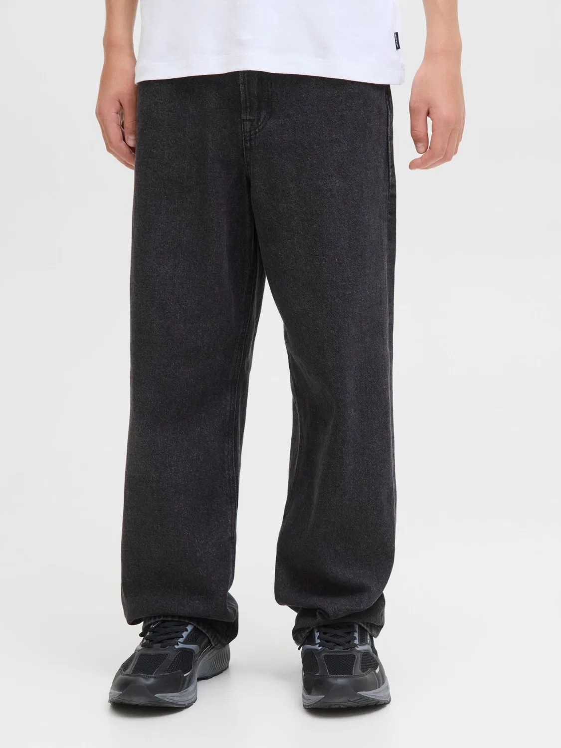 Широкие джинсы 'JJIAlex JJOriginal 706' Jack & Jones Junior, Black Denim — фото 3