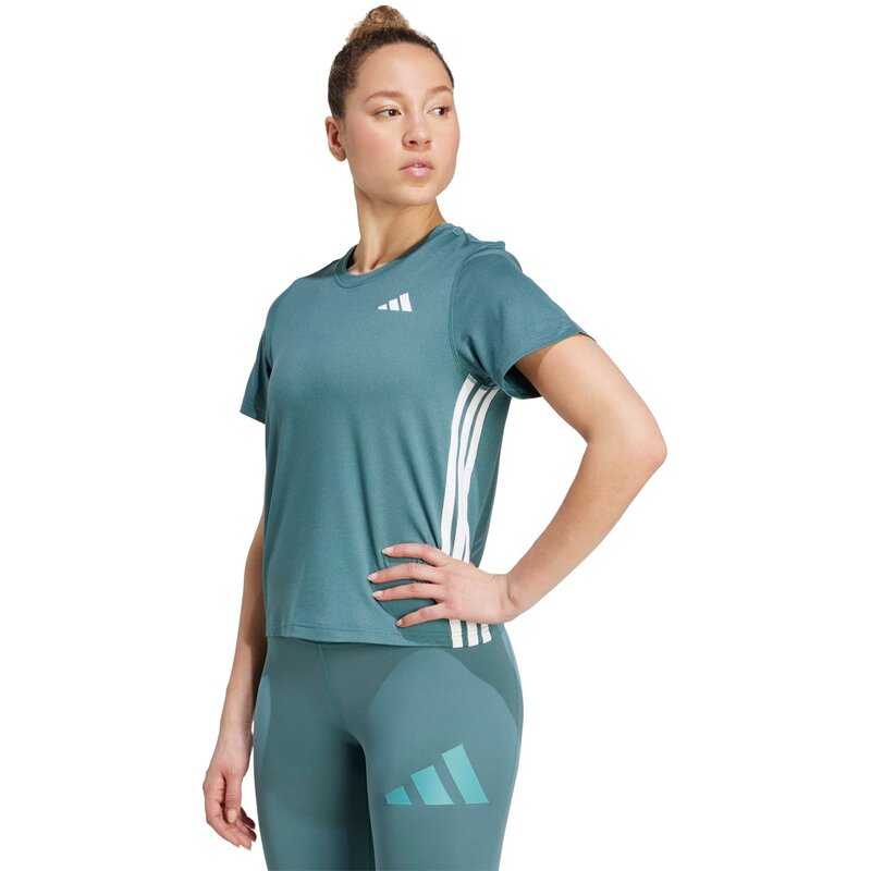 Тренировка с тремя полосками и базовыми вещами для тренировок Adidas, цвет pretea — фото 2