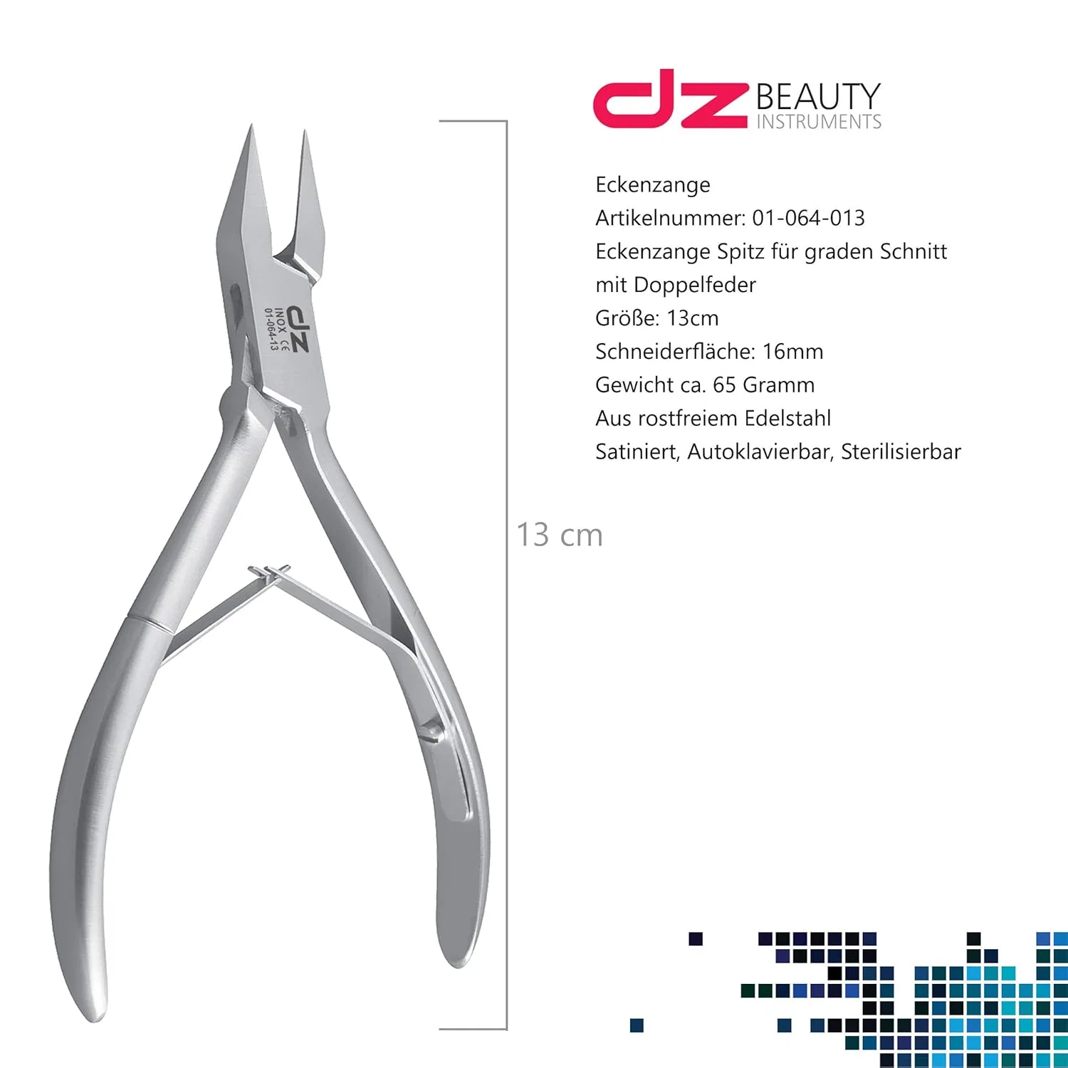 Остроконечные щипцы для вросших ногтей от DZ Corner Pliers ‎Dz Beauty Instruments — фото 2