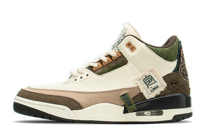 

Кроссовки Jordan Vintage Basketball Shoes Men Mid-top Beige/brown, коричневый