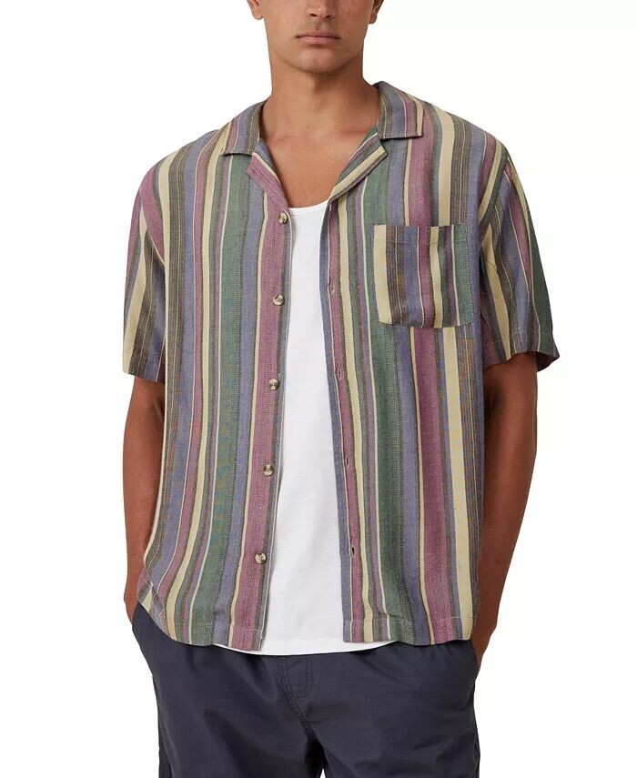 

Мужская рубашка Riviera с коротким рукавом COTTON ON, красный