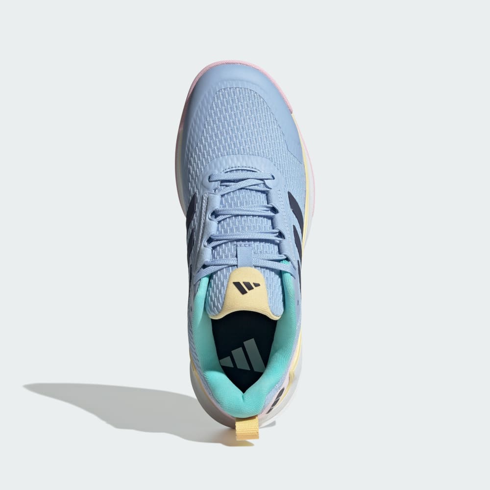 Кроссовки Adidas Novaflight 2 Indoor Shoes, цвет Glow Blue/Shadow Navy/Core Black — фото 2