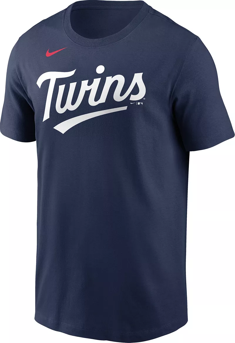 Мужская темно-синяя футболка Nike Minnesota Twins Byron Buxton #25 — фото 2
