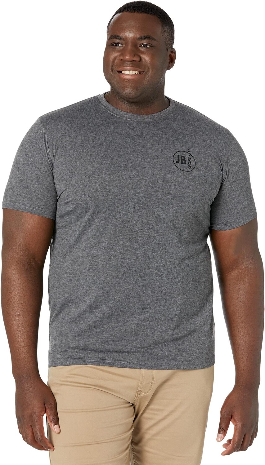 

Футболка Johnny Bigg Big & Tall Sport Crew Neck Tee, угольный