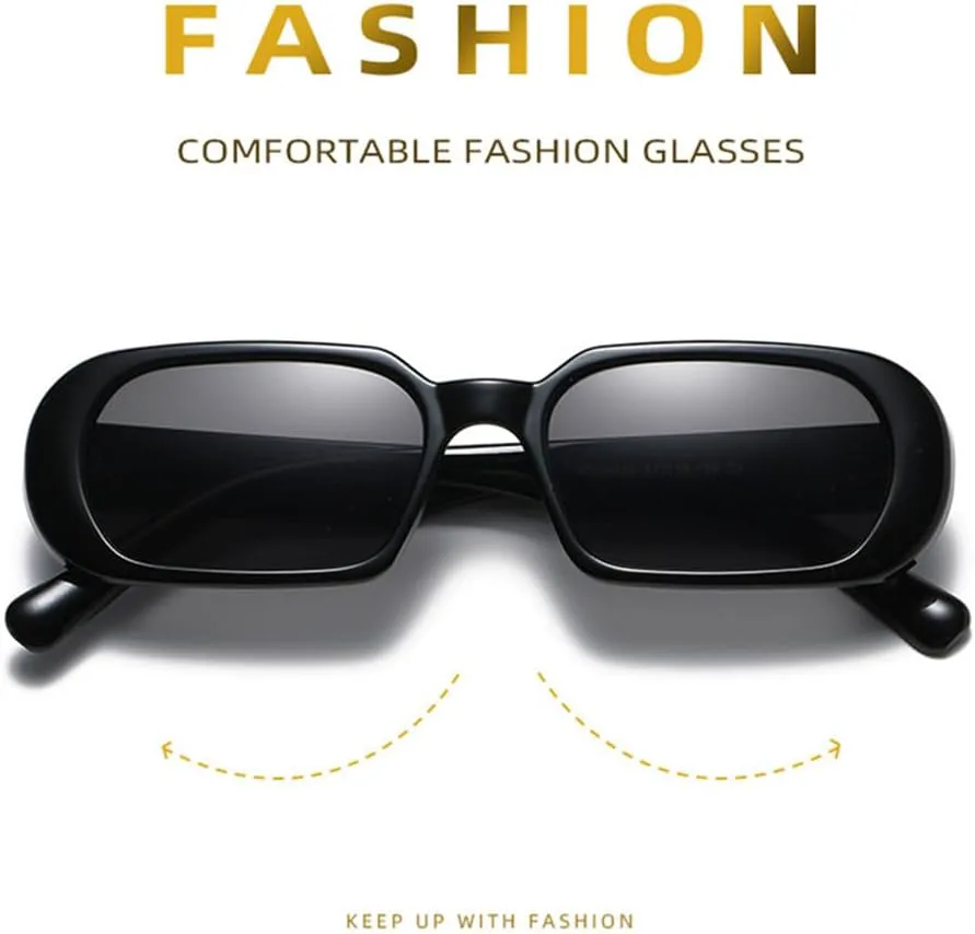 

Маленькие прямоугольные солнцезащитные очки для женщин, овальные винтажные солнцезащитные очки для женщин, очки с защитой от УФ-излучения UV400 HDUBFY, C4 Tea