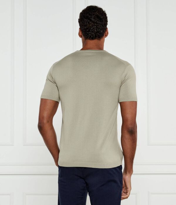 Футболка Calvin Klein Regular Fit с коротким рукавом, бежевый — фото 3
