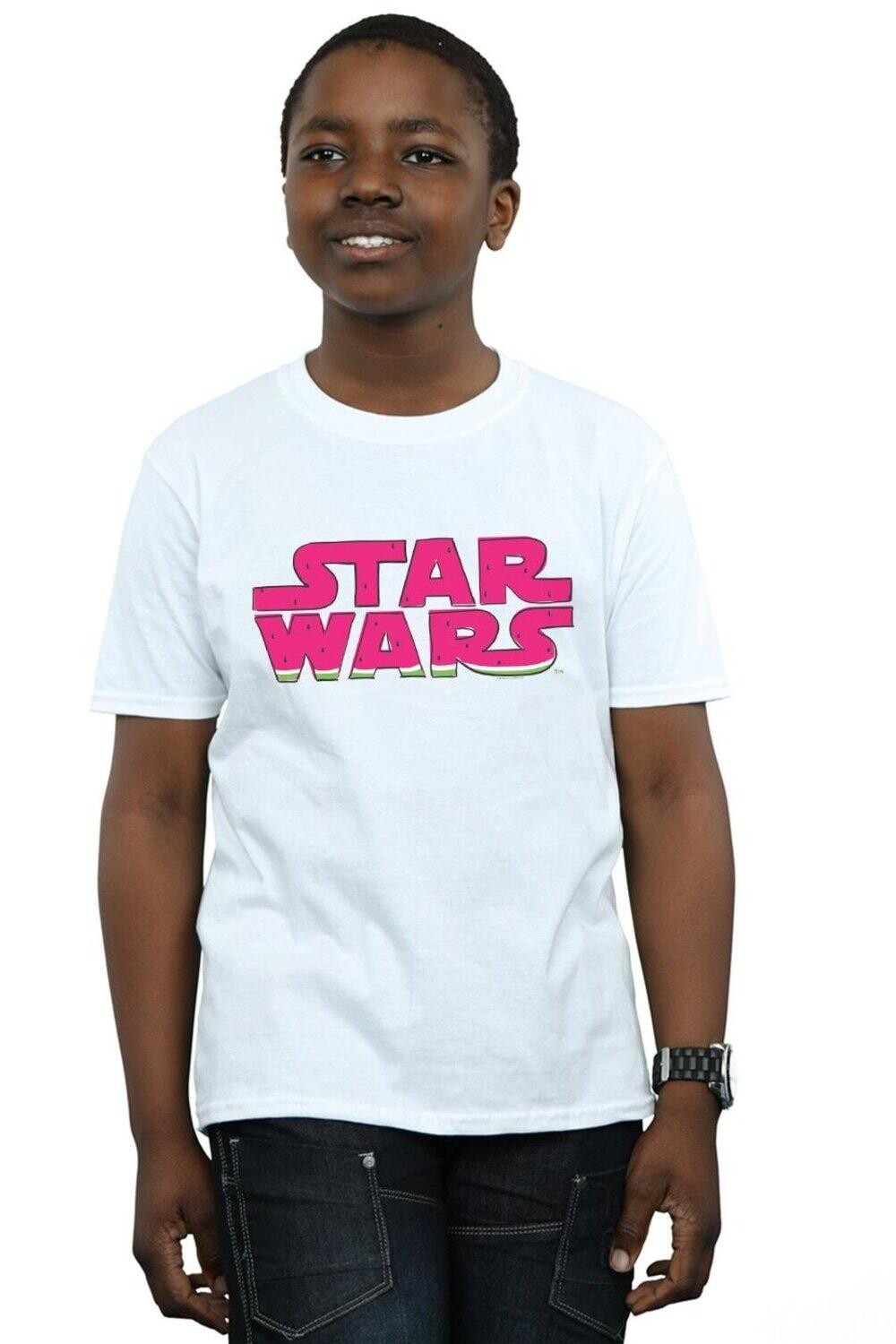 

Футболка с логотипом «Арбуз» Star Wars, белый