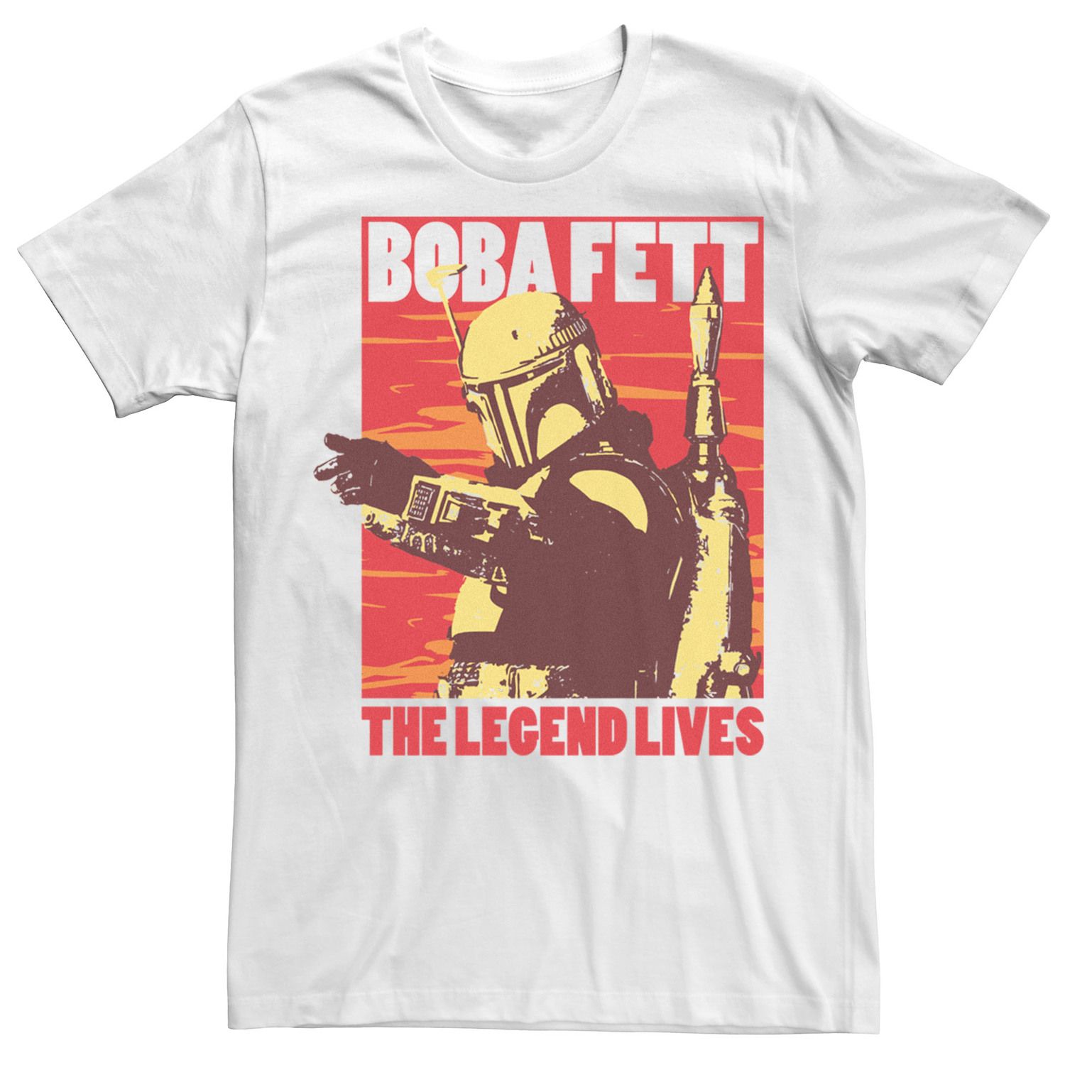 

Мужская футболка Star Wars Boba Fett The Legend Lives Boba Licensed Character