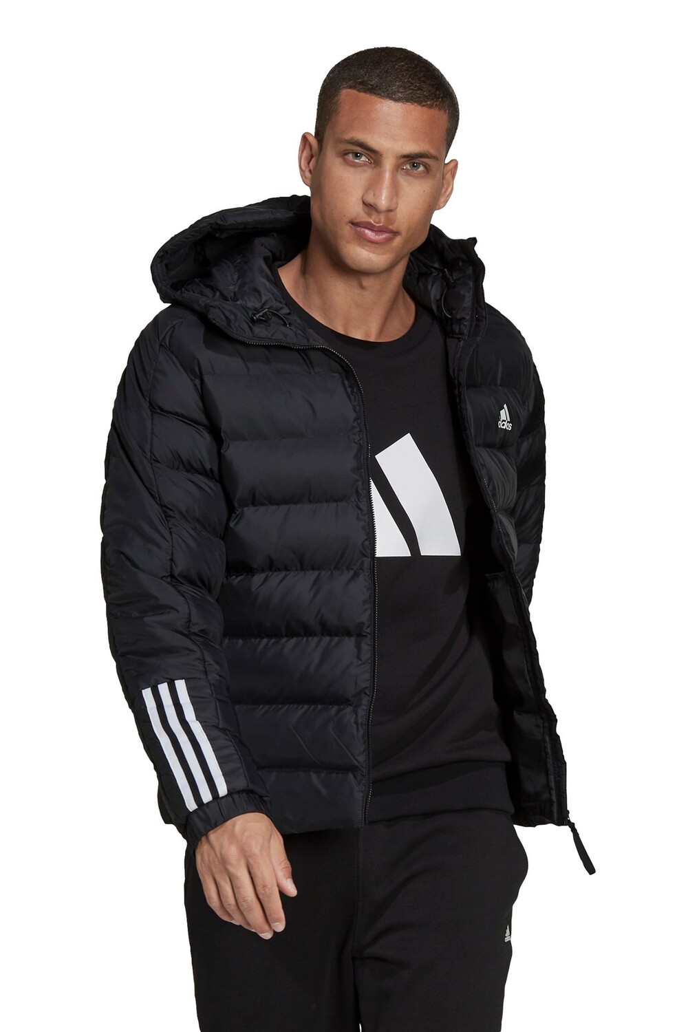

Спортивная одежда Itavic 3-Stripes куртка средней плотности с капюшоном adidas, черный