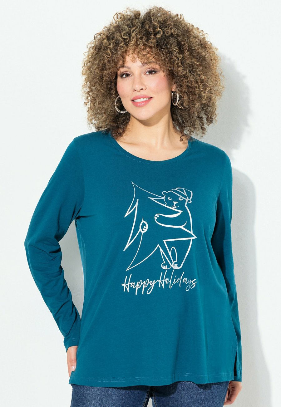 

Топ Ulla Popken GRAPHIC HOLIDAY, Teal