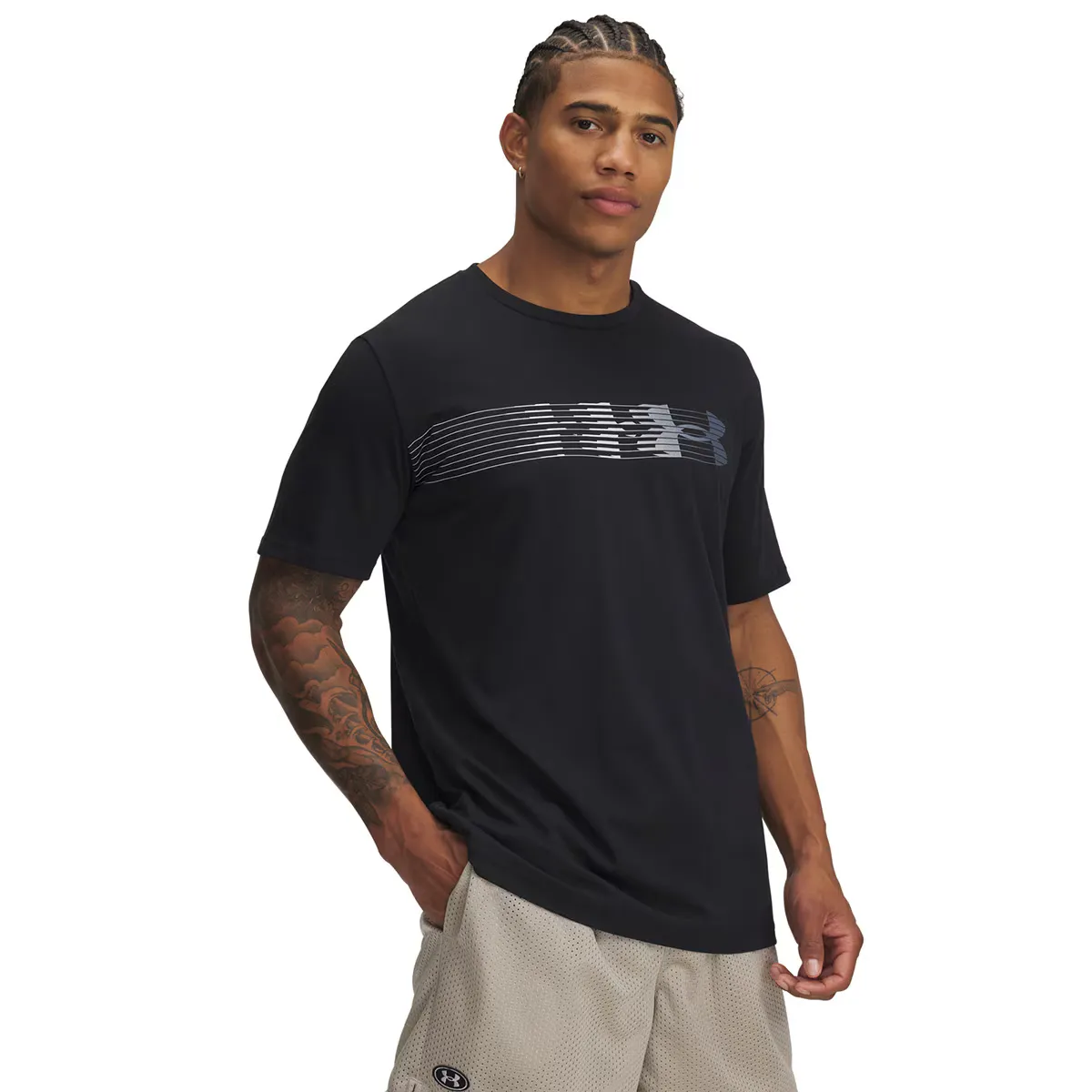 

Футболка мужская UA M LC Fly in Logo SS Under Armour, чёрный
