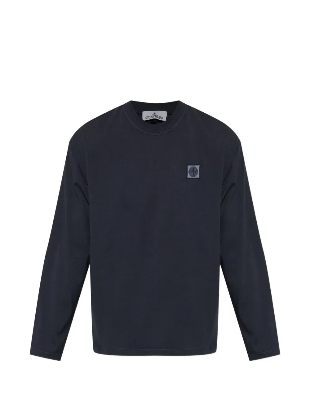 Футболка с длинными рукавами и нашивкой-логотипом Stone Island, синий