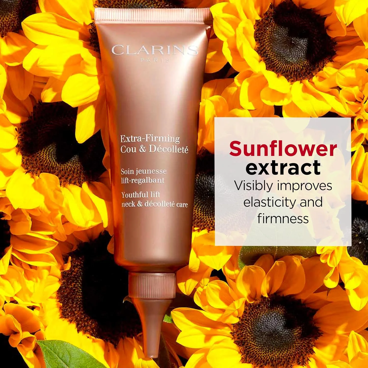 Clarins Extra-Firming крем для шеи и декольте, антивозрастной увлажняющий, 2,5 унции — фото 3
