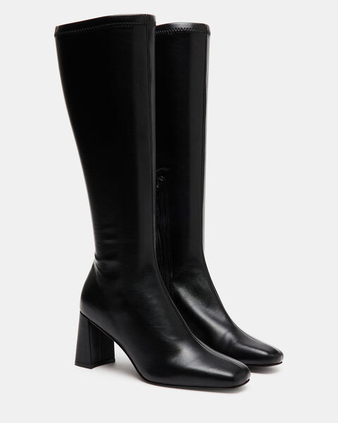 Сапоги женские Steve Madden Holly высокие на каблуке, черный — фото 3