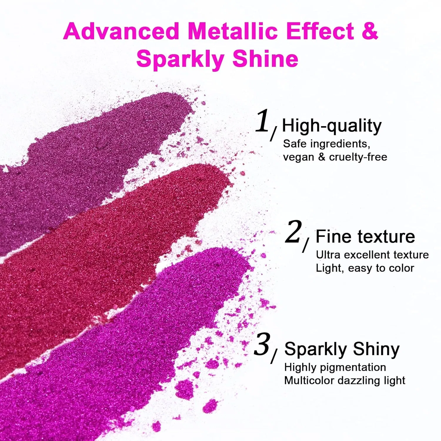 Набор хромовой пудры для ногтей Saviland Chrome Nail Powder Set, 36 цветов Saviland, Chrome Powder For Nails Kit 4 — фото 2