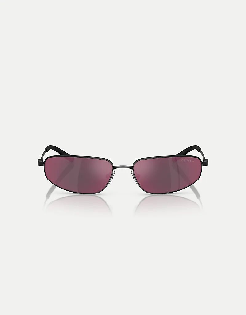 

Солнцезащитные очки Arnette Narro овальной формы с оранжевыми зеркальными линзами матово-черного цвета
