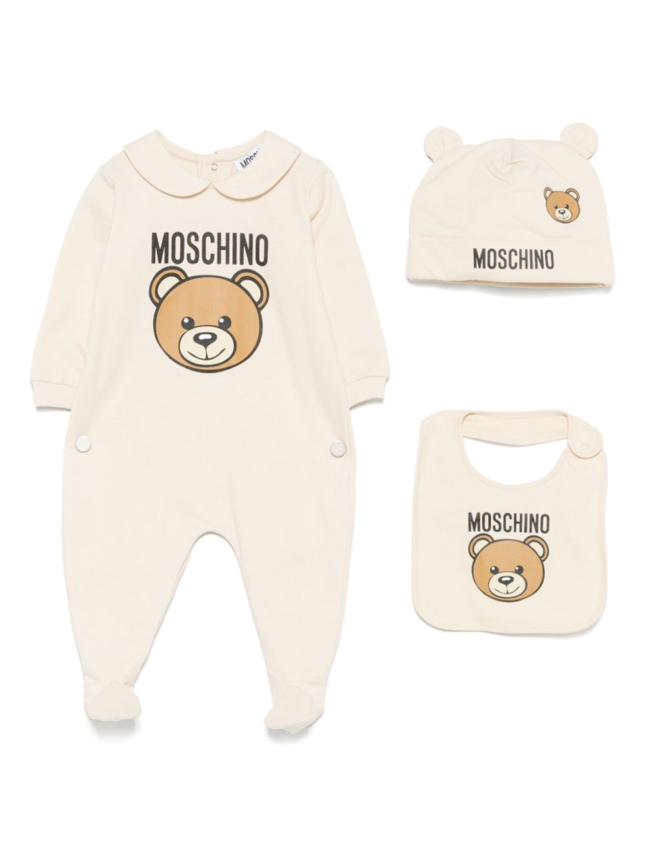 

Moschino Kids комплект для новорожденного с принтом, нейтральный цвет