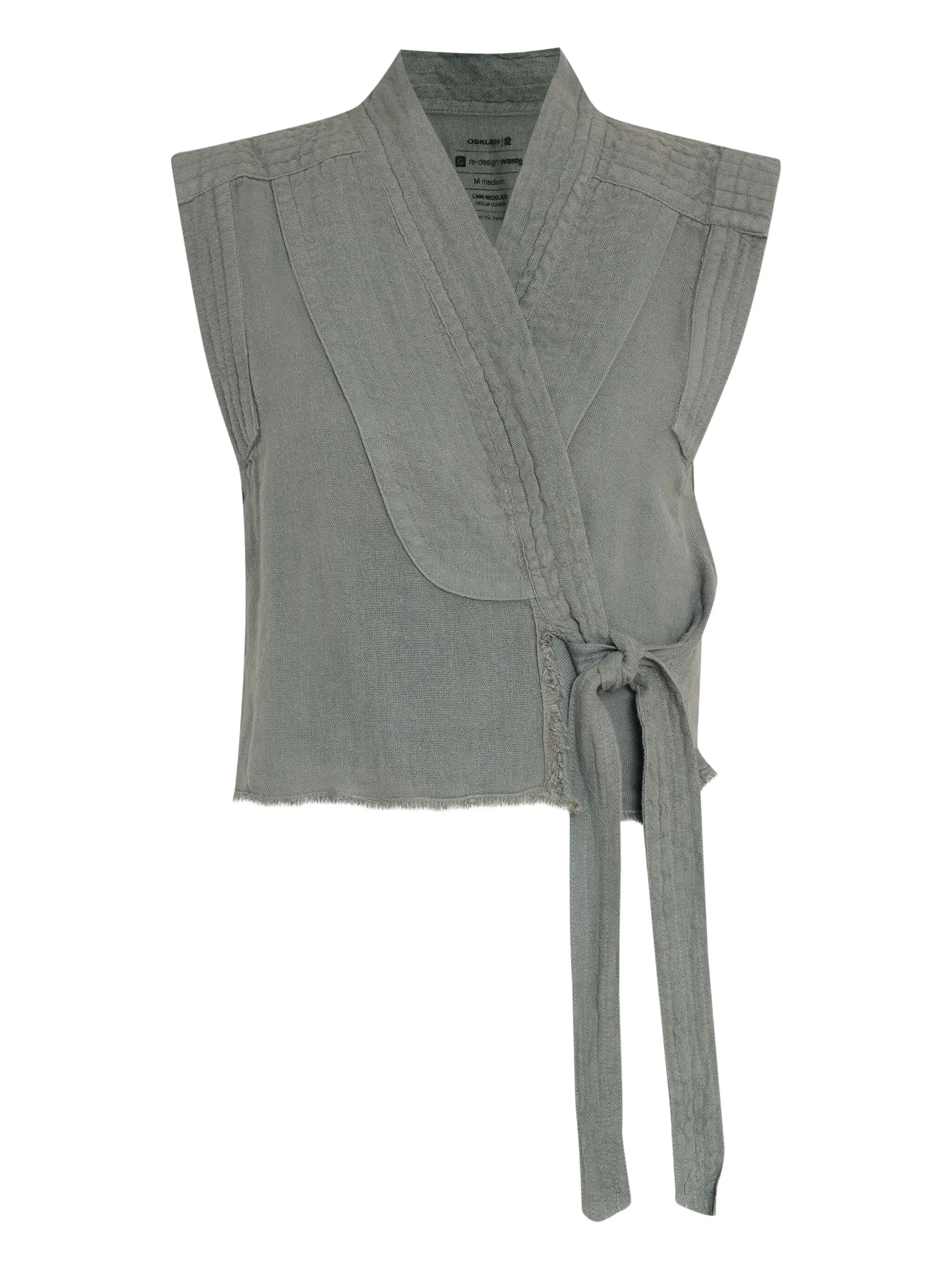 

Льняная блузка Osklen, зеленый