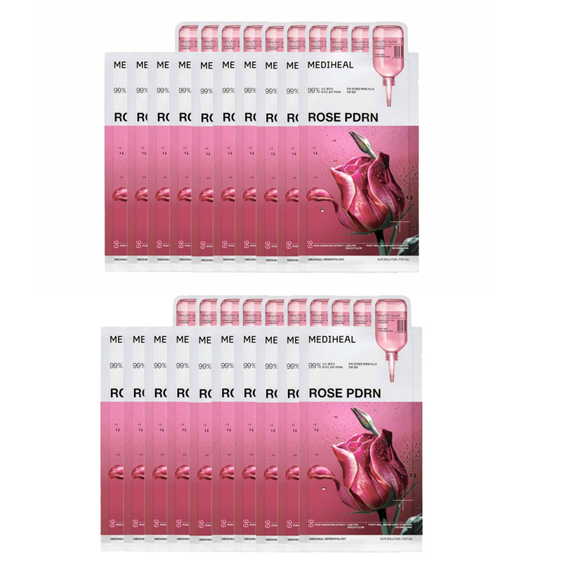 

MEDIHEAL MEIDIHUIER маска для лица Rose Luster успокаивающая увлажняющая для жирной, сухой и нормальной кожи 10 штук