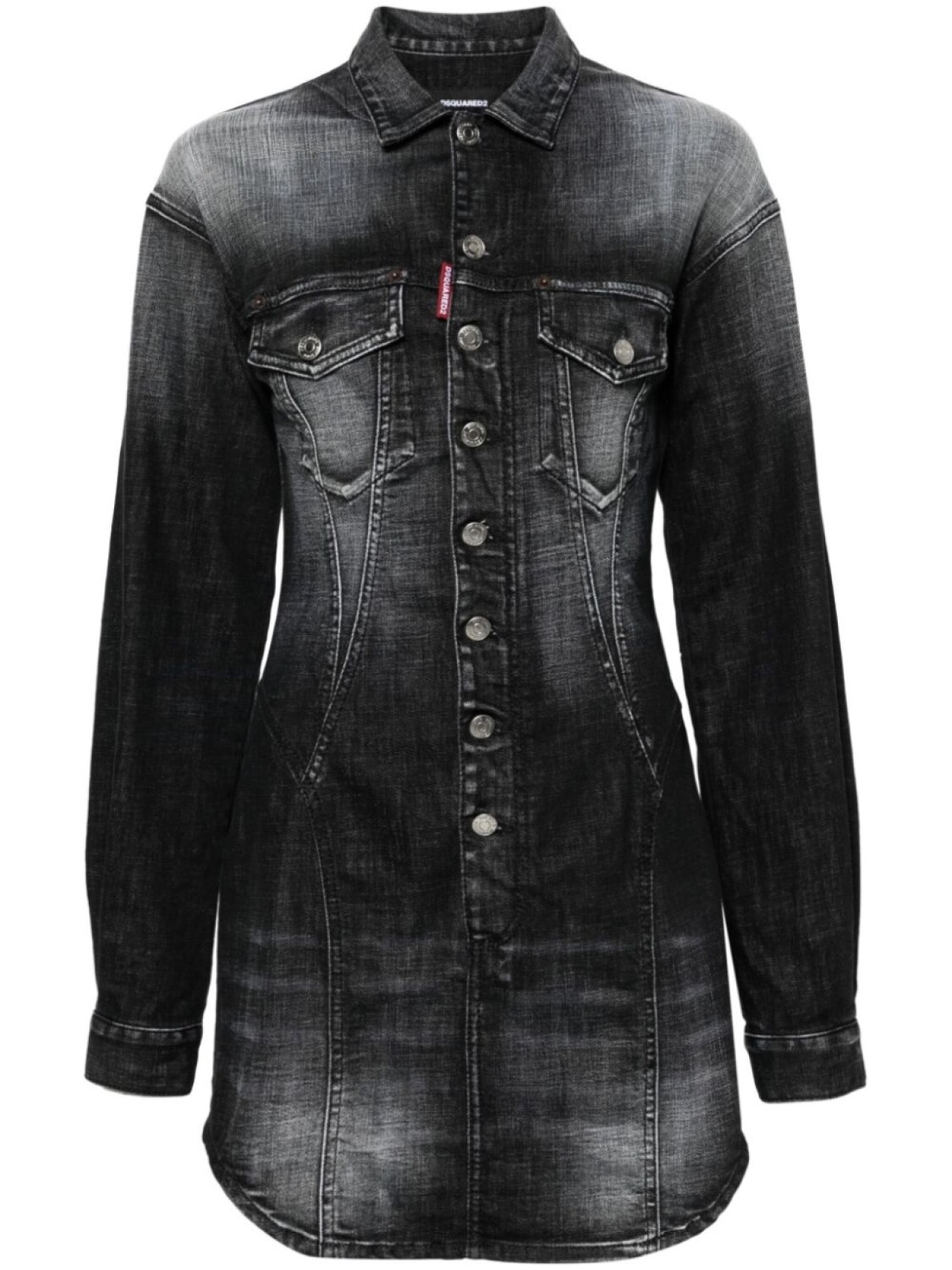 

DSQUARED2 джинсовое платье мини, черный