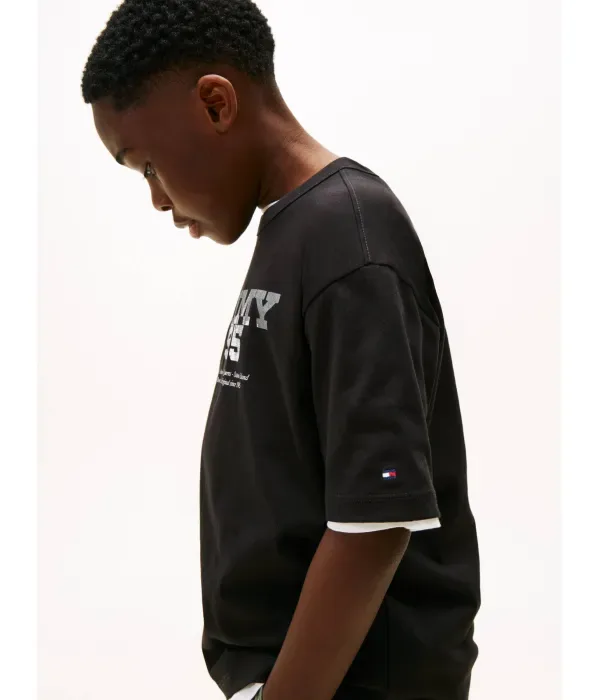 Футболка regular fit Tommy Hilfiger, черный — фото 4